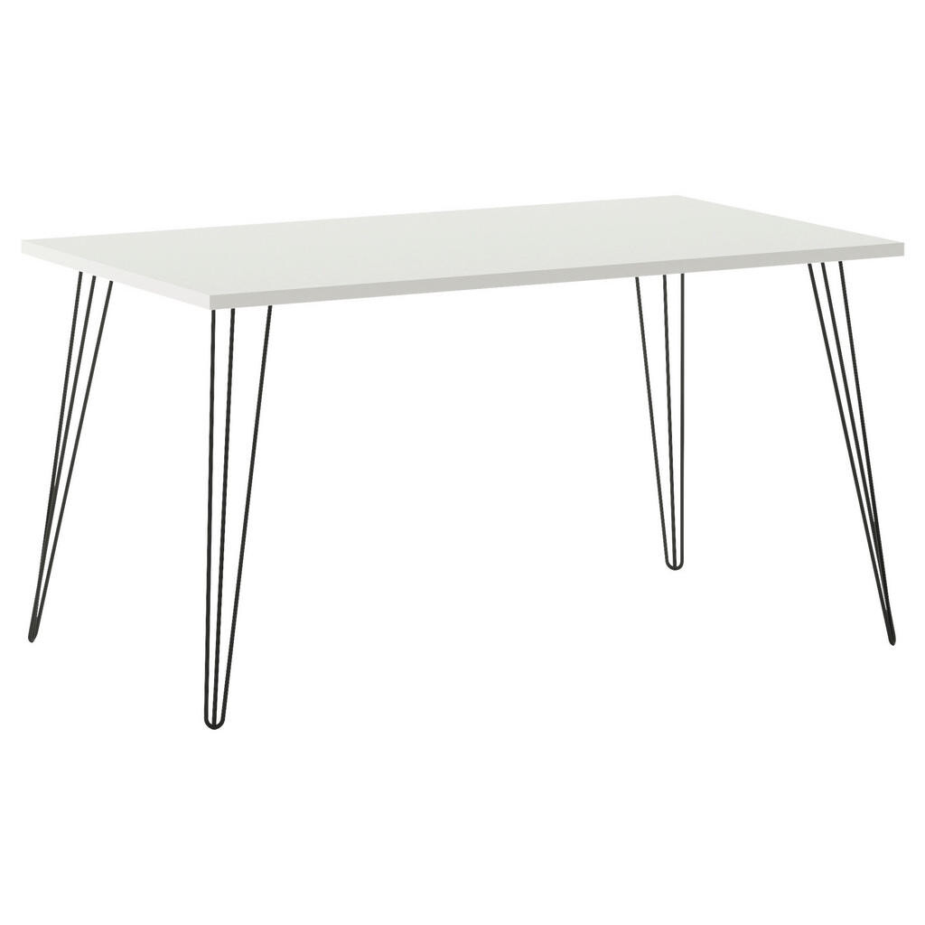 MID.YOU PÍSACÍ STÔL, čierna, biela, 120/80/74 cm