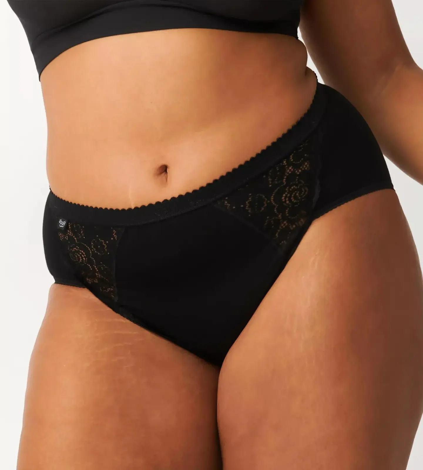 Dámske nohavičky Chic Midi - BLACK - čierne 0004 - SLOGGI BLACK 42
