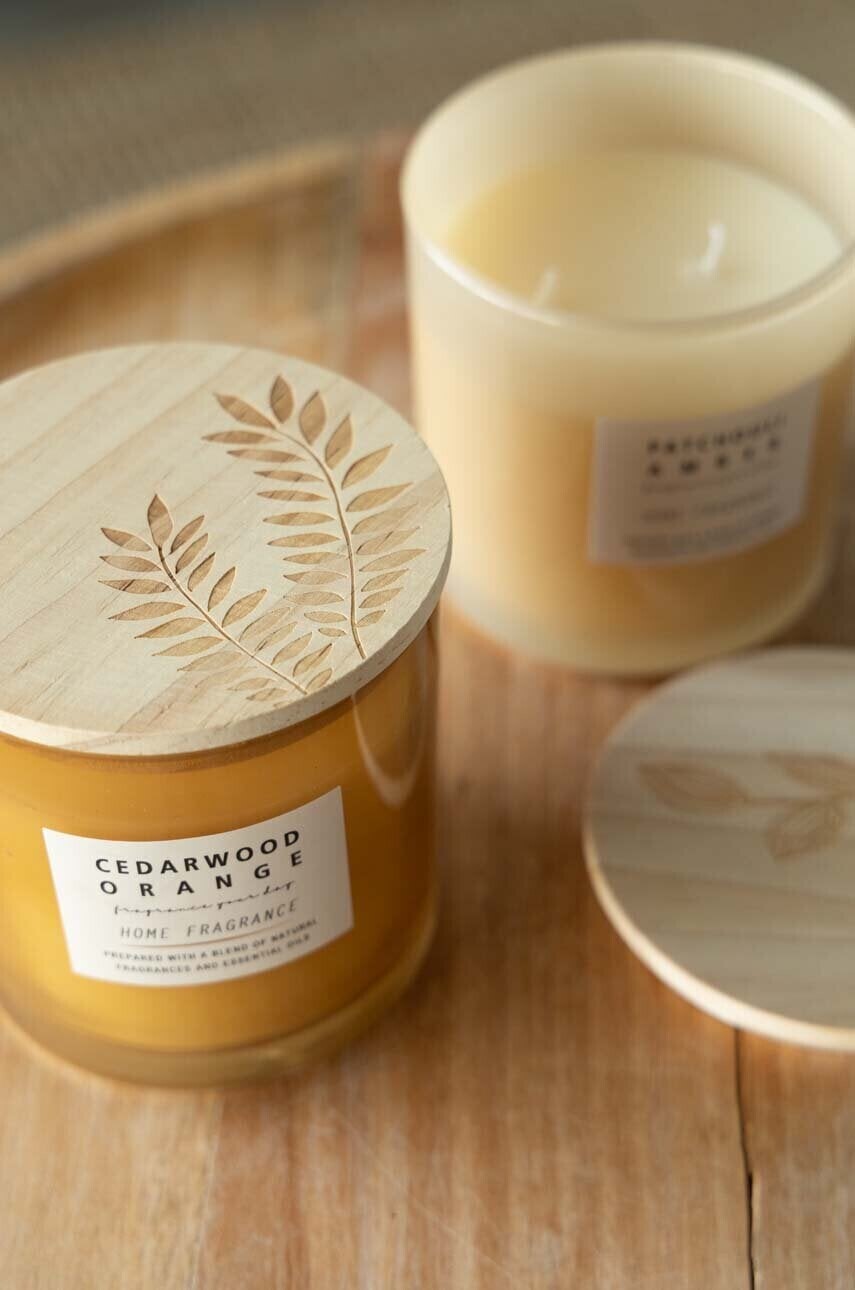 Sada vonných sviečok Answear.LAB Cedarwood & Patchouli 2-pak