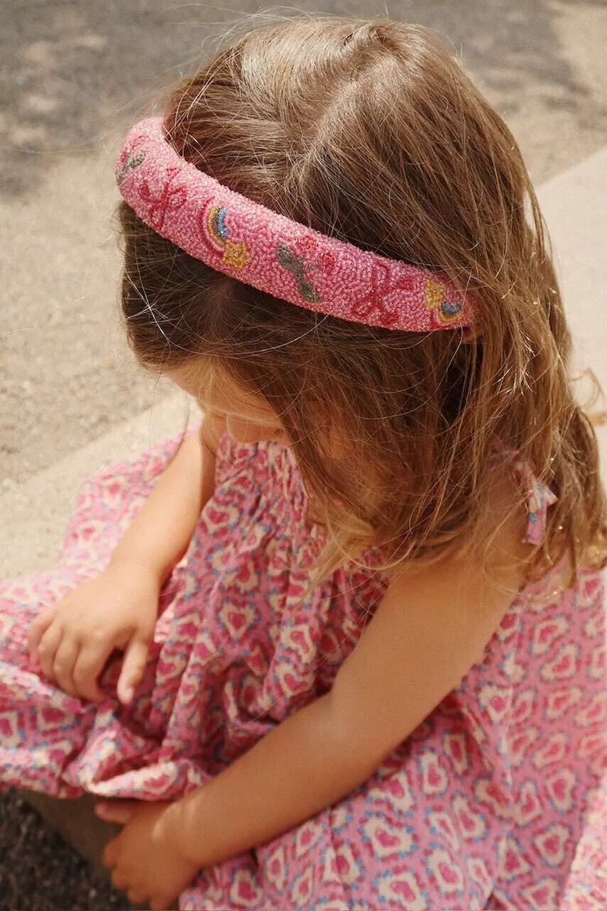 Detská gumička do vlasov Konges Sløjd BEADED HAIRBRACE