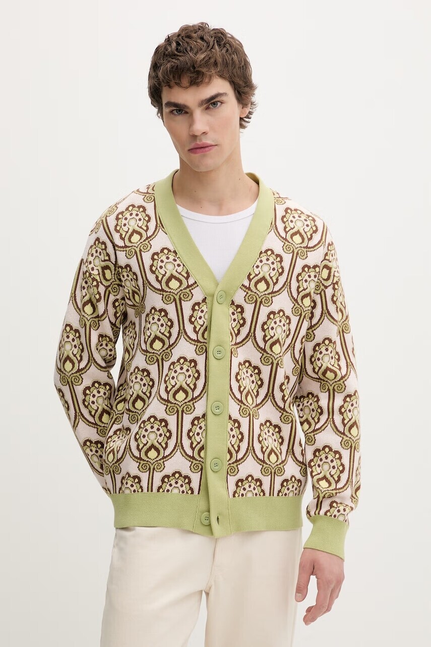 Bavlnený kardigán Drôle de Monsieur Cardigan Tapisserie Florale