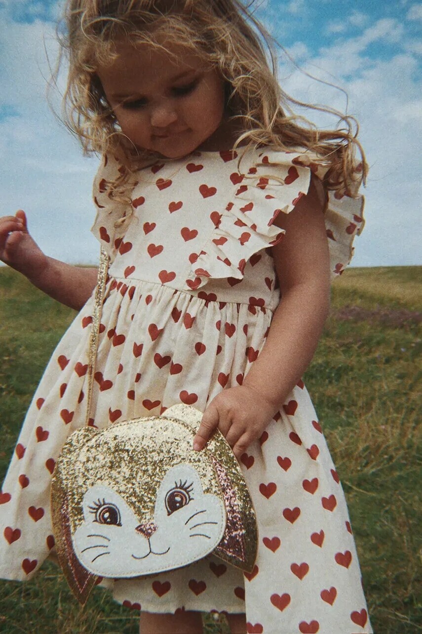 Konges Sløjd šaty bavlnené CIANNA BOW DRESS GOTS
