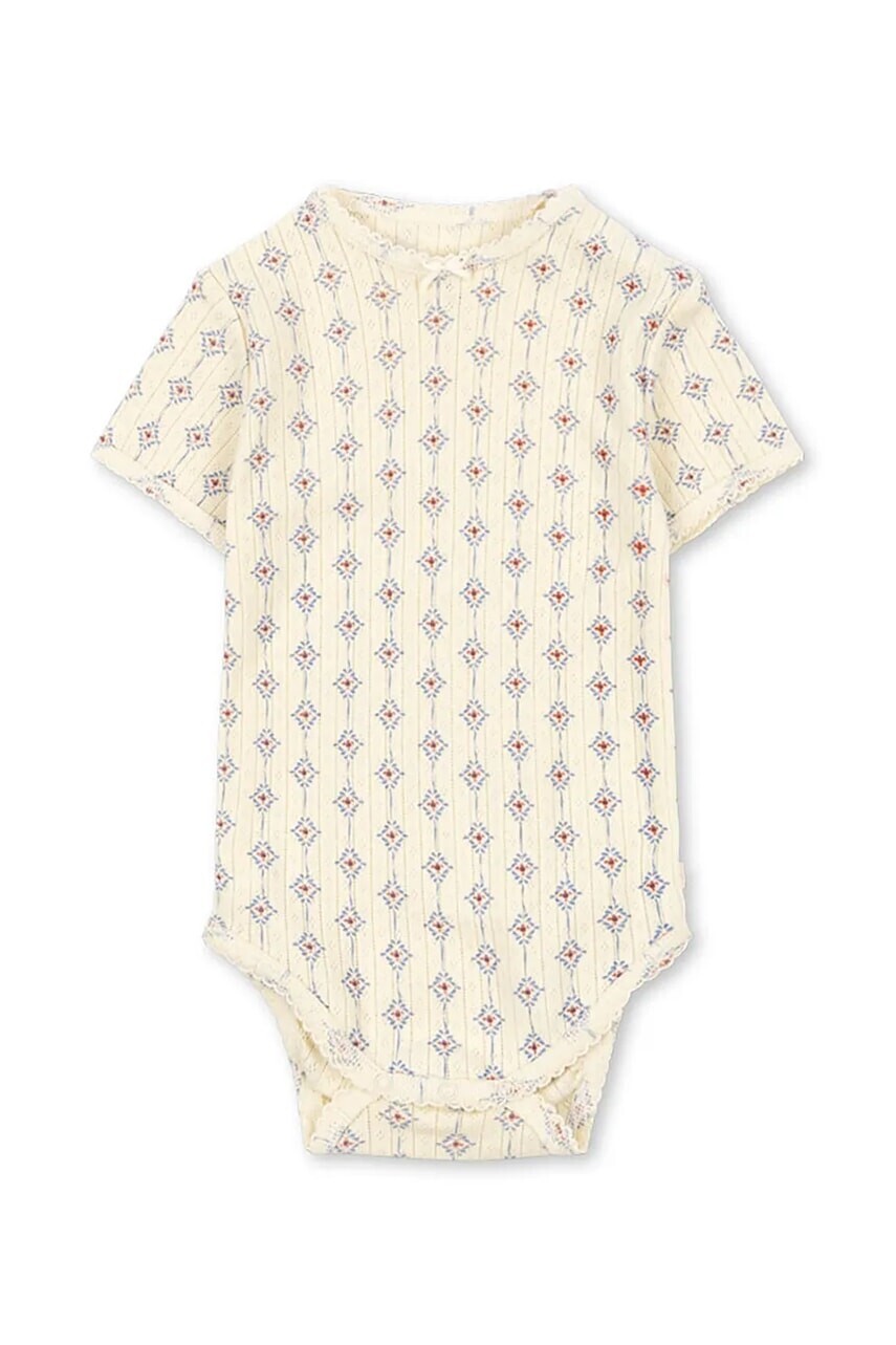 Konges Sløjd body dojčenské bavlnené MINNIE SS BODY GOTS