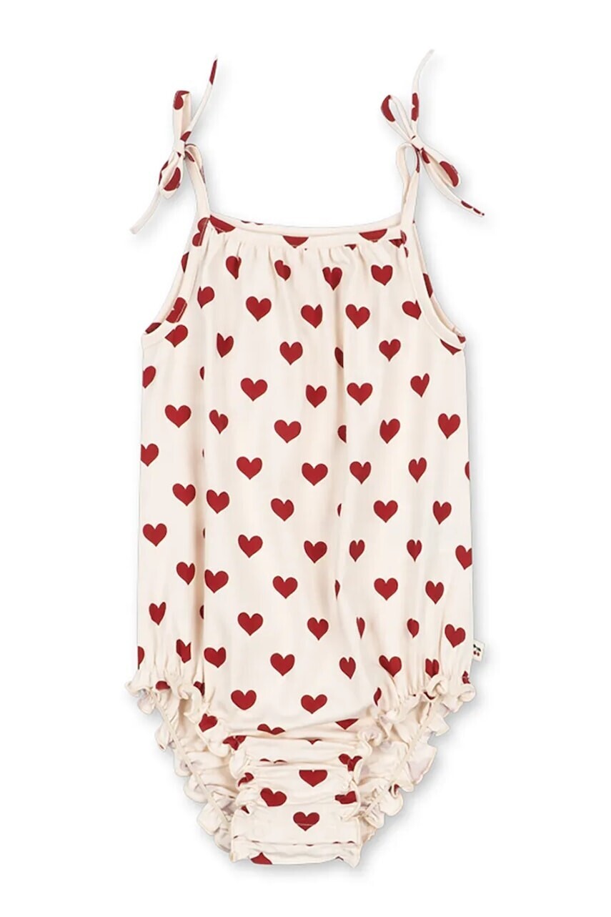 Konges Sløjd body detské bavlnené s elastanom BASIC STRAP BODY GOTS
