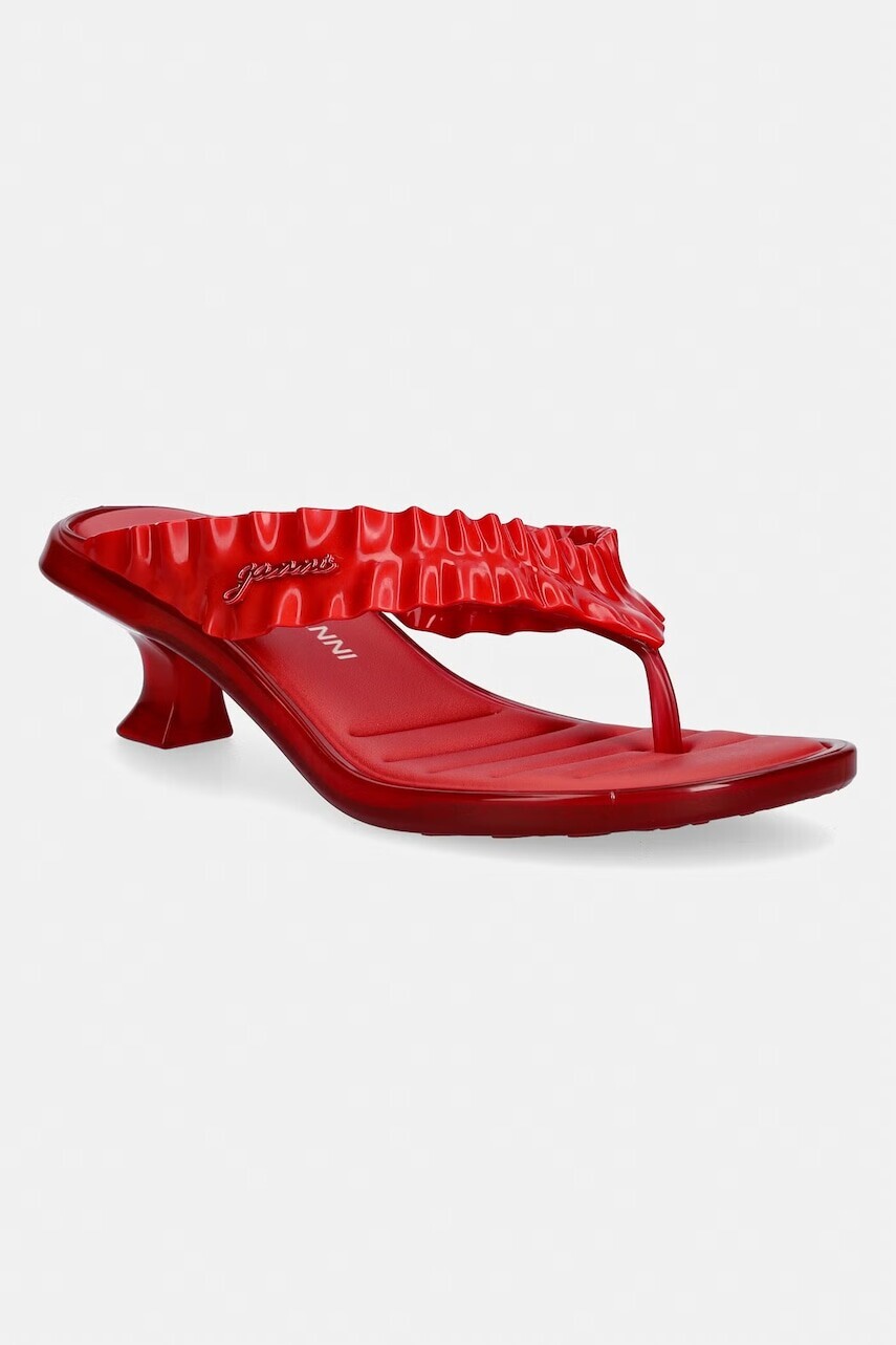 Melissa šľapky dámske THONG KITTEN HEEL + GANNI AD