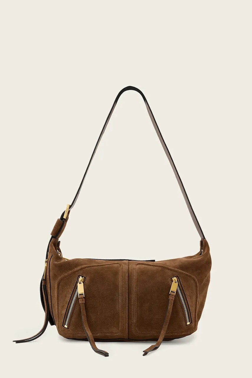 AllSaints kabelka hobo dámska semišová JEAN