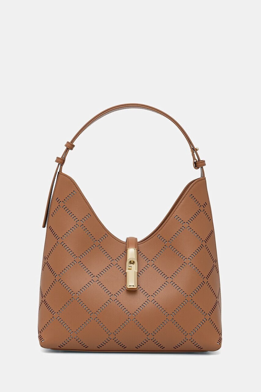 Furla kabelka hobo dámska kožená Goccia M Hobo