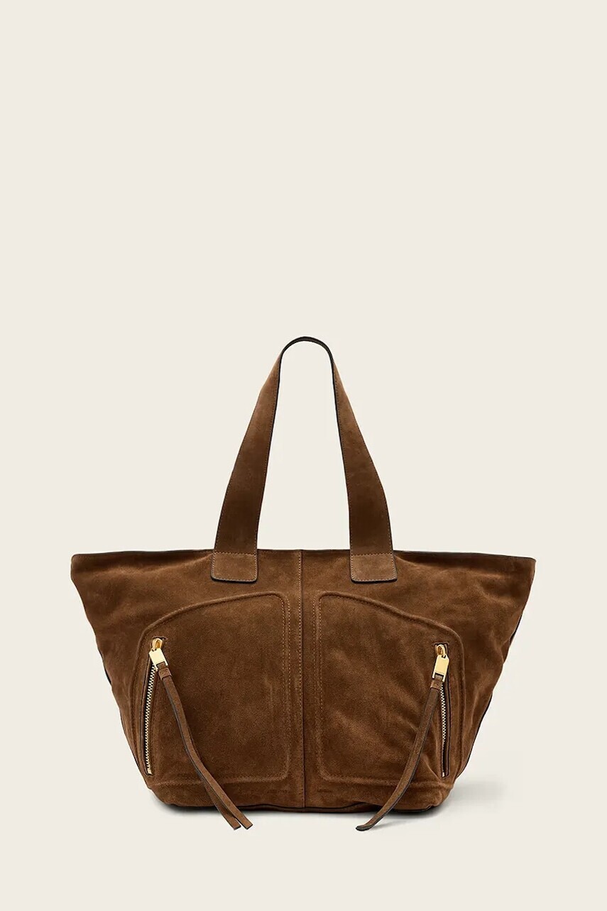 AllSaints kabelka typu shopper dámska semišová JEAN