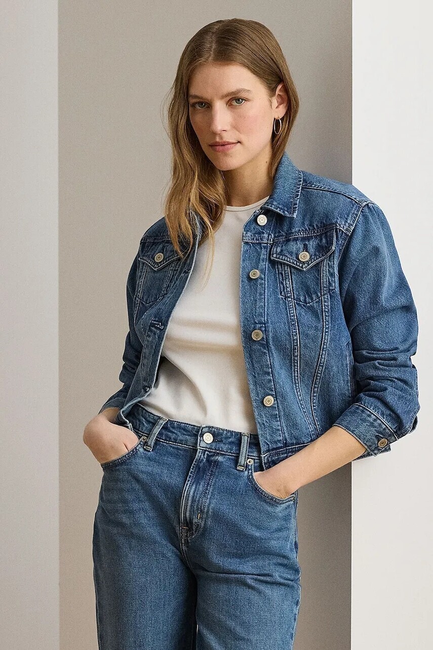 Lauren Ralph Lauren bunda dámska rifľová