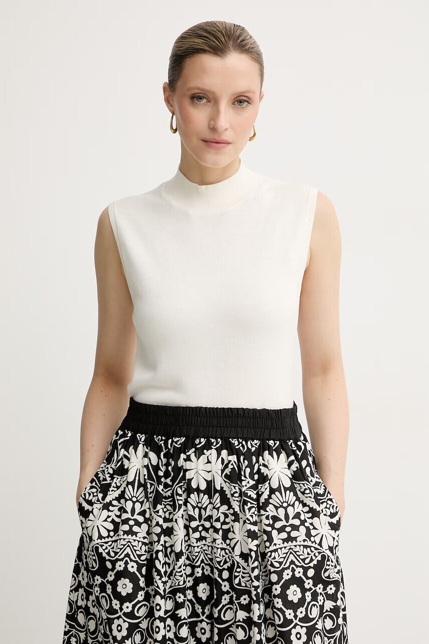 U.S. Polo Assn. dámska vesta z viskózy Mock Neck Sleeveless