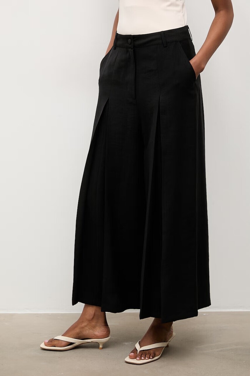 Answear.LAB nohavice culottes dámske s lyocellom