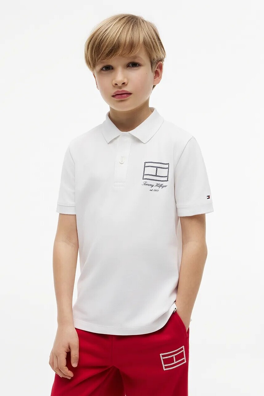 Tommy Hilfiger polo tričko detské s bavlnou