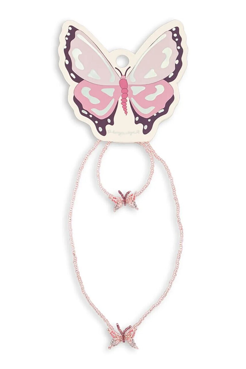 Konges Sløjd detské BUTTERFLY NECKLACE AND BRACELET SET