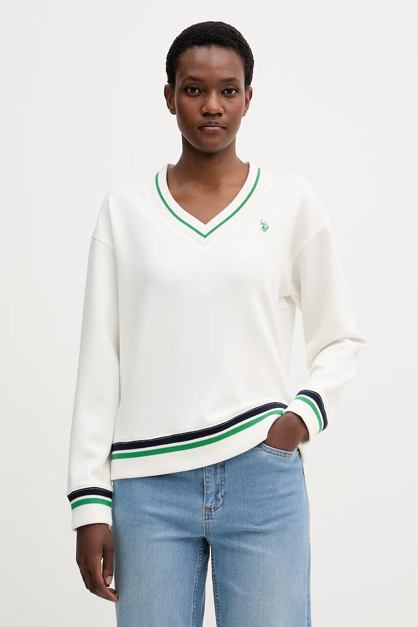 U.S. Polo Assn. mikina dámska s viskózou V Neck