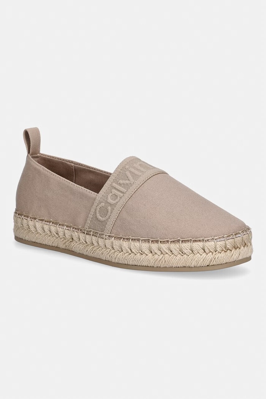 Calvin Klein espadrilky dámske OBLIQUE ESPADRILLE WEBBING