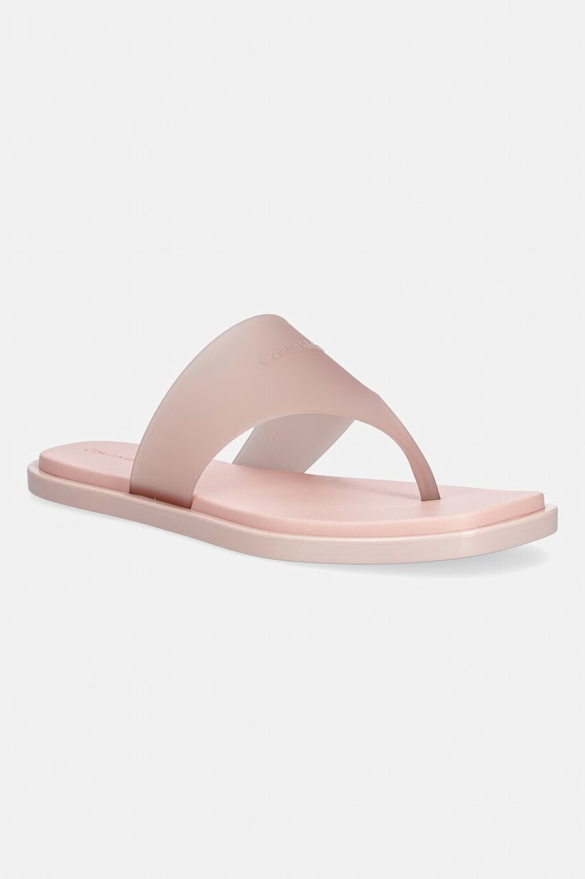 Calvin Klein šľapky dámske JELLY SANDAL THONG MAT TRAN TPU