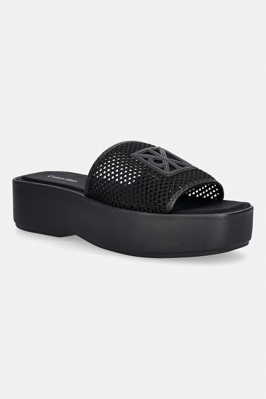 Calvin Klein šľapky dámske FLATFORM SNDL MESH