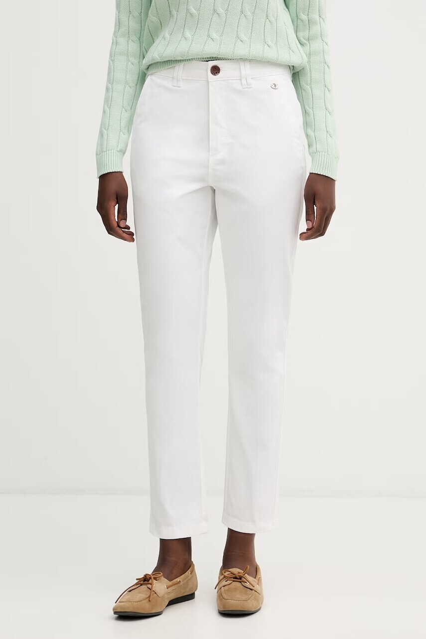 U.S. Polo Assn. nohavice dámske bavlnené s elastanom Chino