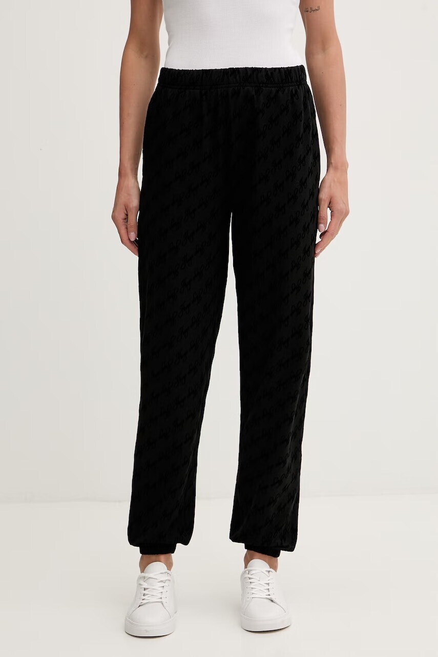 HUGO nohavice loungwear dámske s bavlnou FLOKKY_PANT