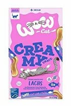 Wow Cat Creamy Snack 5 x 15 g - losos