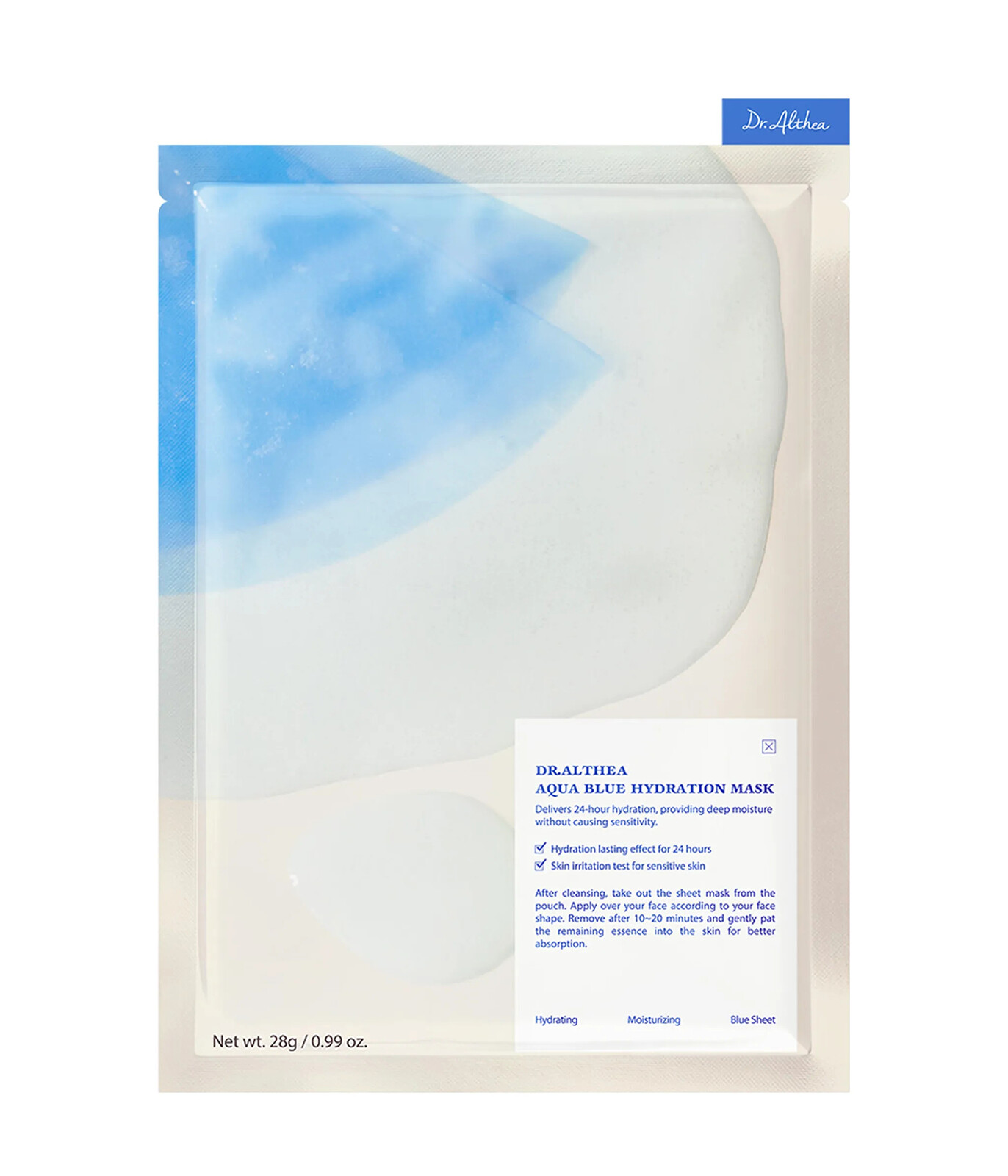 Dr. Althea Hydratačná pleťová maska Aqua Blue Hydration Mask 4 x 28 g