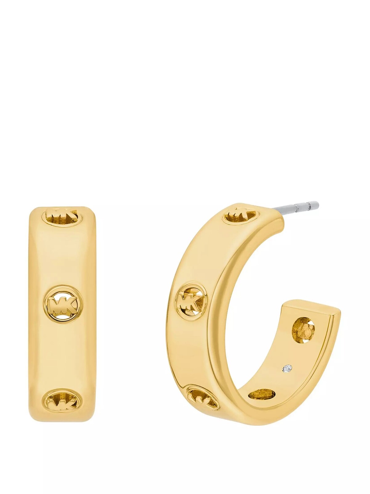 Michael Kors Pozlátené kruhové náušnice Premium MKJ8617710