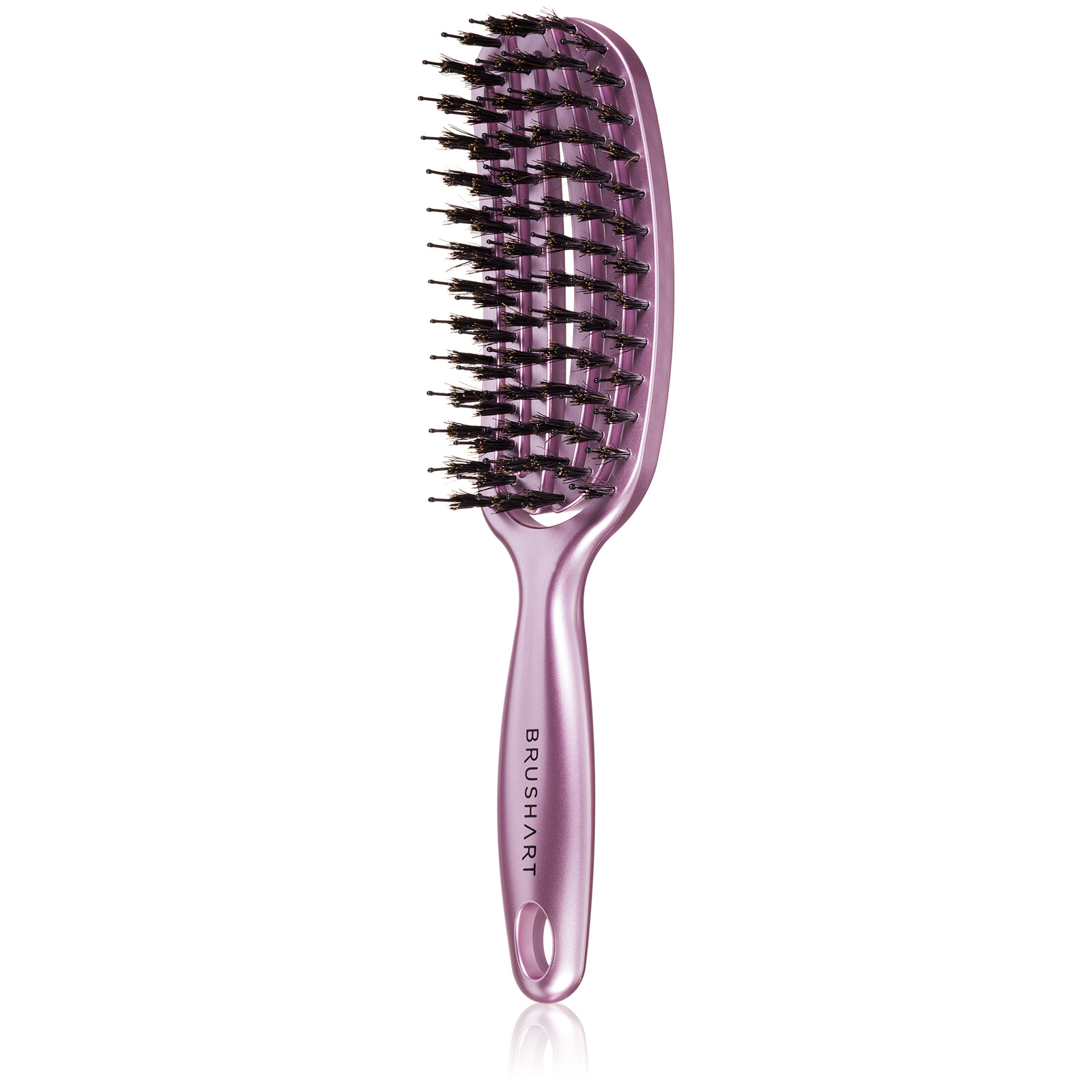 BrushArt Kefa na fúkanie Vent Blowdry Hairbrush Metalická ružová