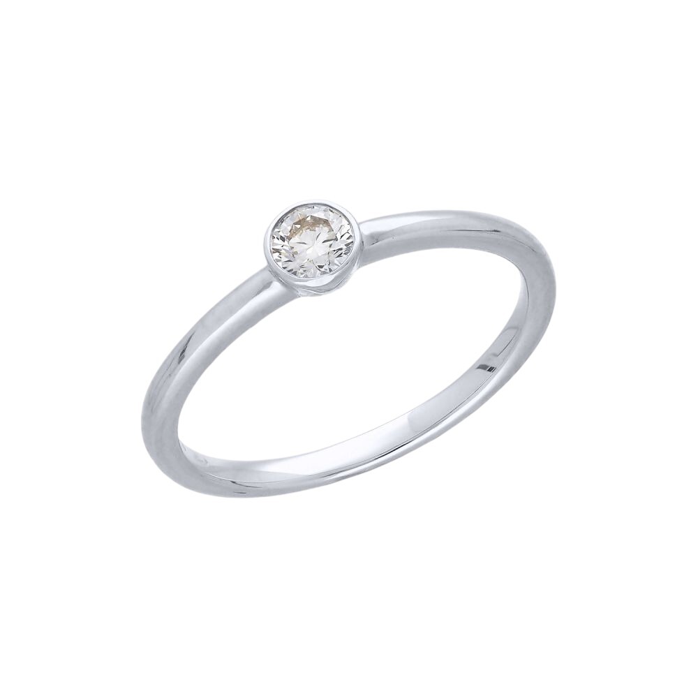 MOISS Diamantový prsteň z bieleho zlata RAL00133 52 mm