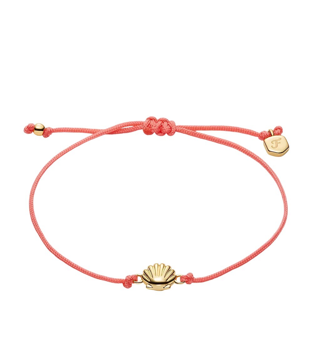 Fossil Šnúrkový náramok Mušle Sutton Mini Moments JA7313710