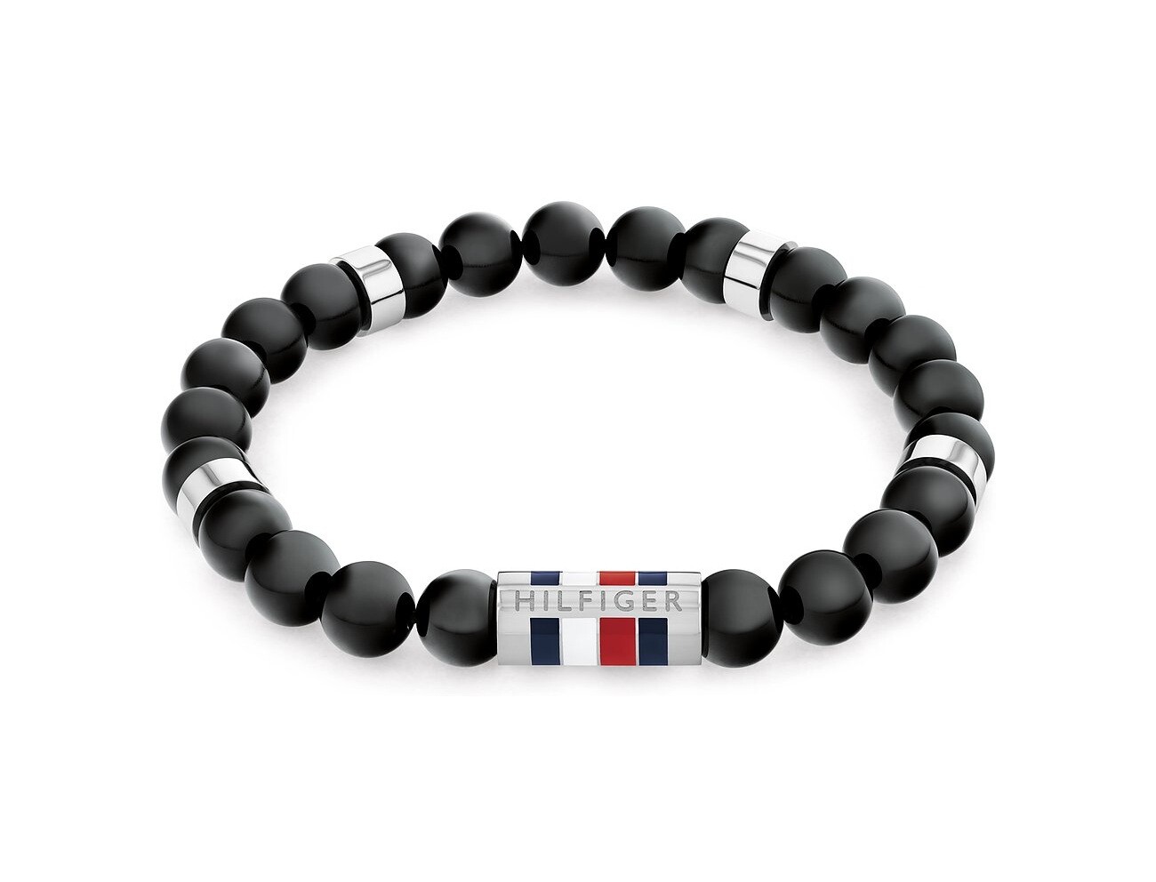 Tommy Hilfiger Korálkový náramok z onyxu Beads 2790712