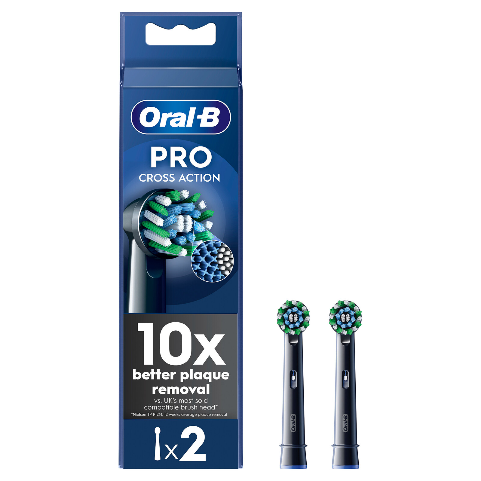 Oral B Náhradná hlavica Pro Cross Action EB50 Black 2 ks