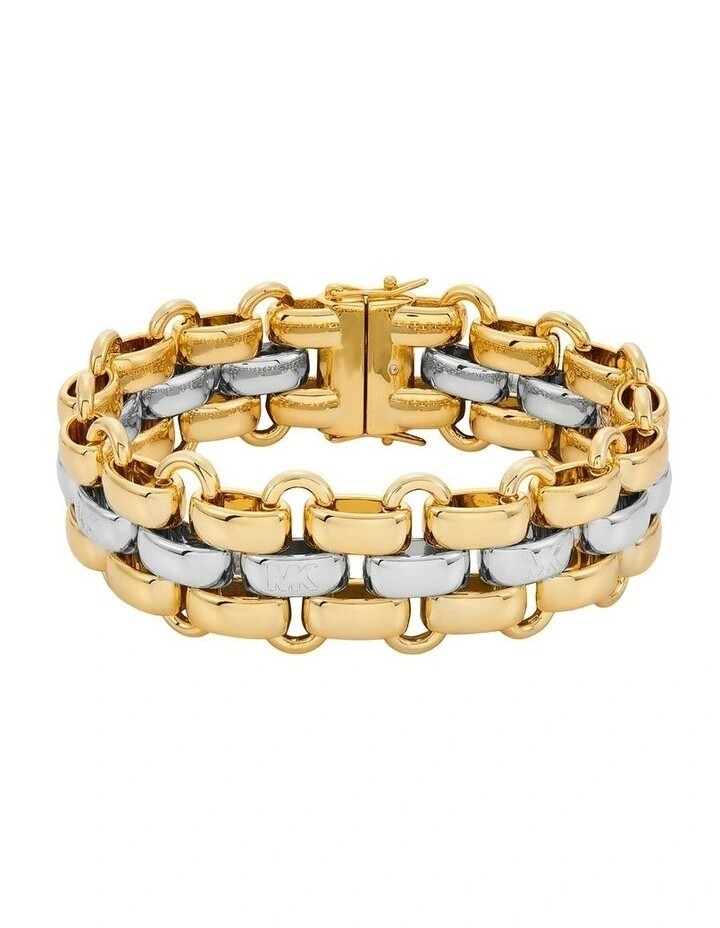 Michael Kors Štýlový pozlátený náramok Premium MKJ8592931