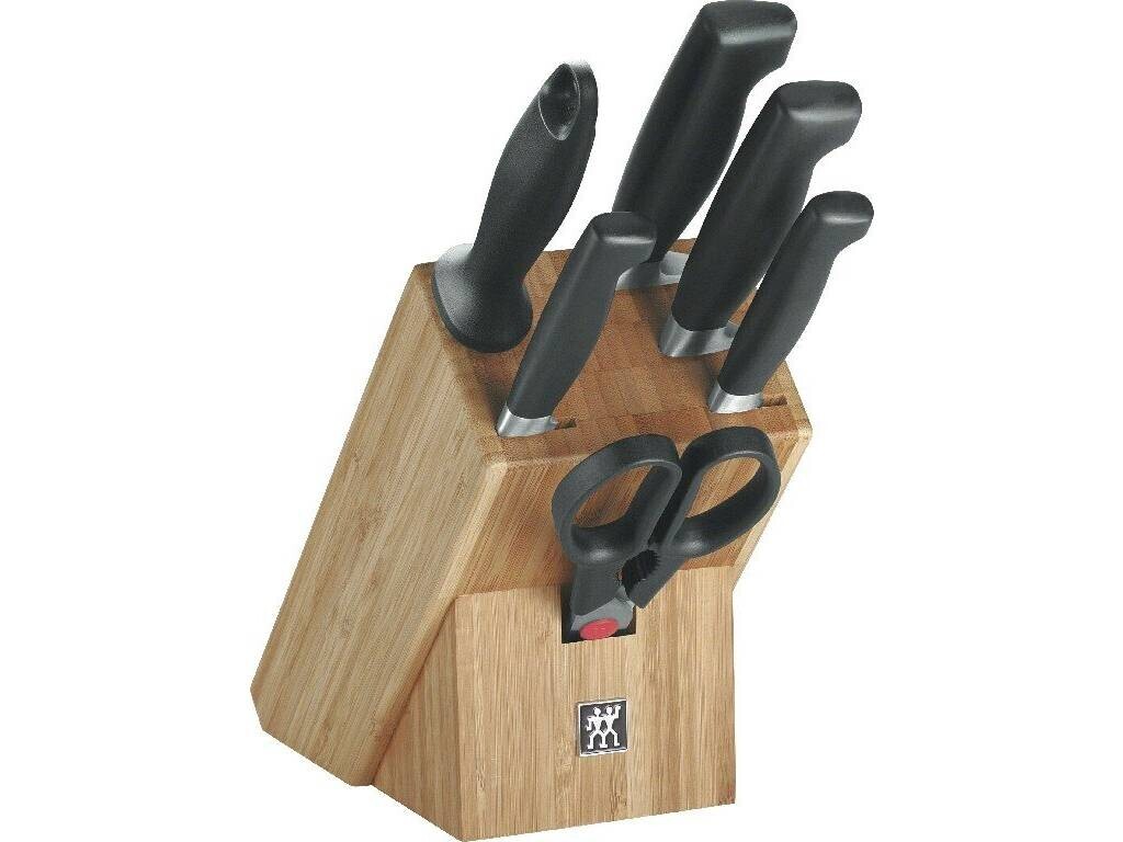 Sada nožov v stojane Four Star Zwilling bambus 7 ks