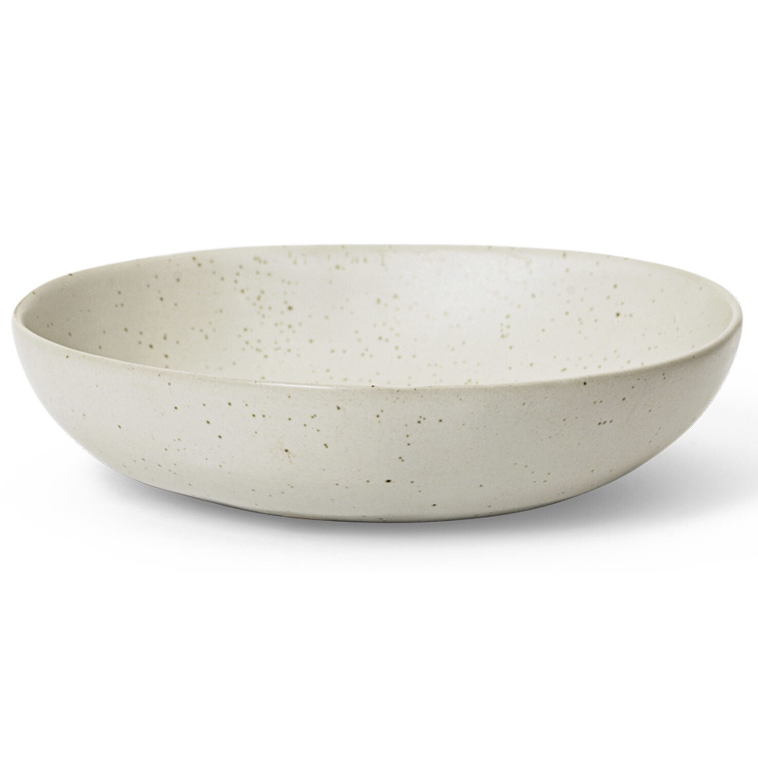 Servírovacia miska FLOW 19,5 cm, biela, kamenina, ferm LIVING