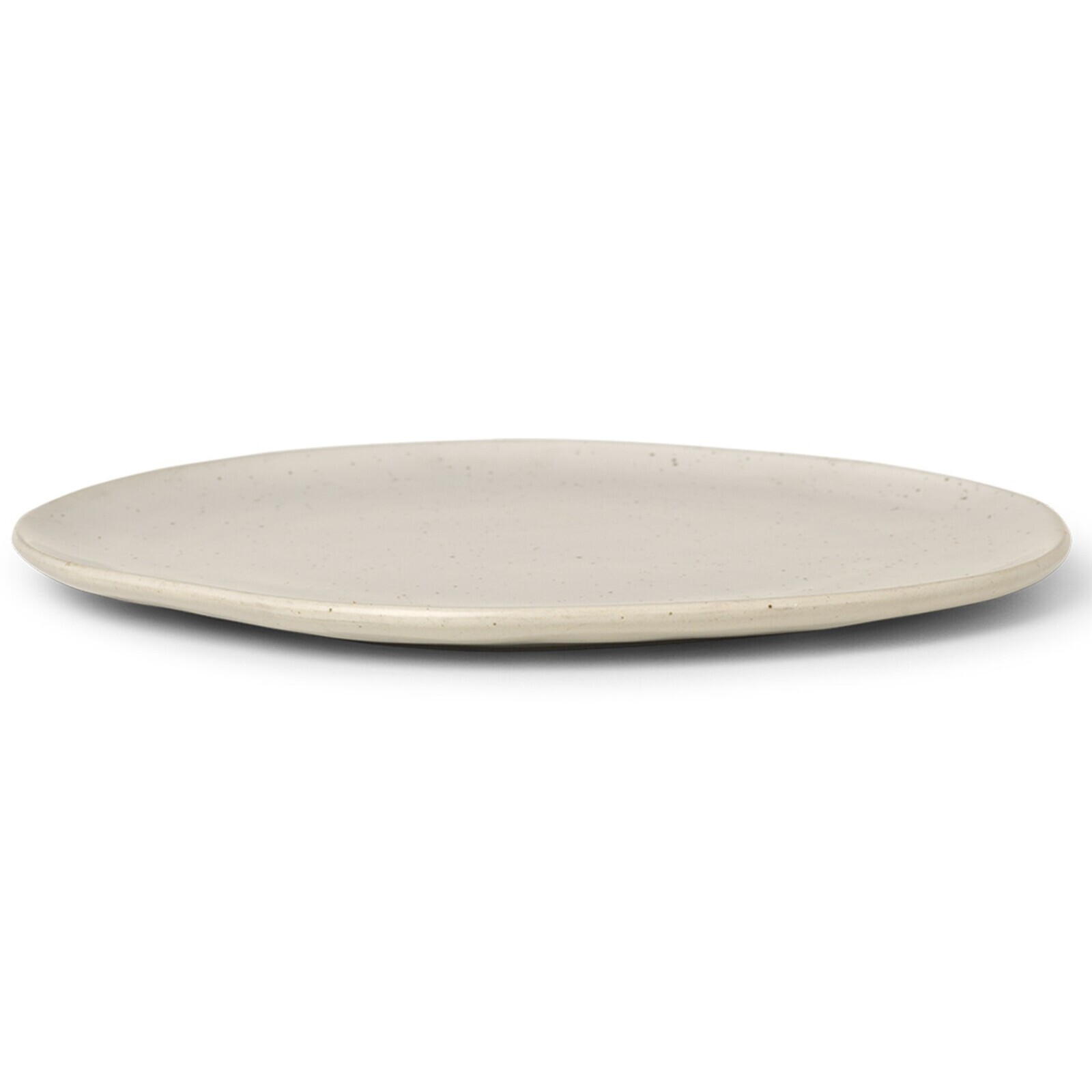 Jedálenský tanier FLOW 27 cm, biela, kamenina, ferm LIVING