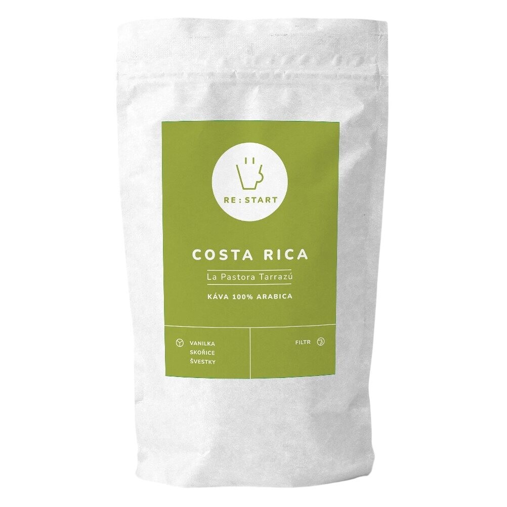 Zrnková káva COSTA RICA - LA PASTORA TARRAZÚ 250 g, RE:START