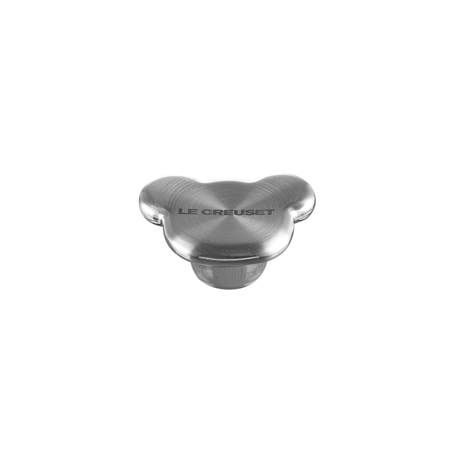 Úchyt na pokrievku SIGNATURE BEAR 5 cm, strieborná, nerezová oceľ, Le Creuset