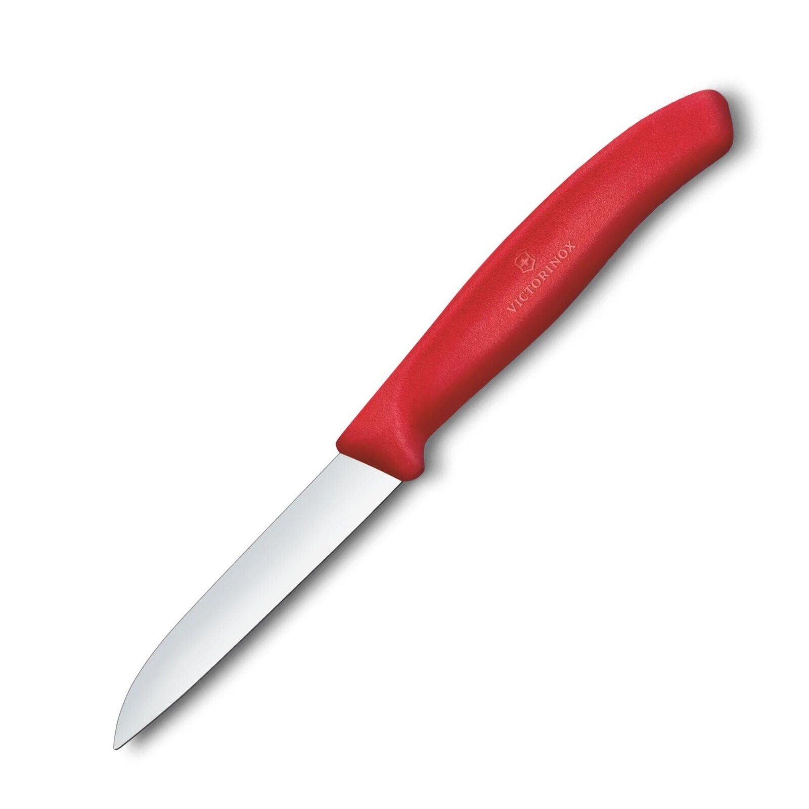 Nôž na krájanie / lúpanie SWISS CLASSIC 8 cm, červená, plast, Victorinox