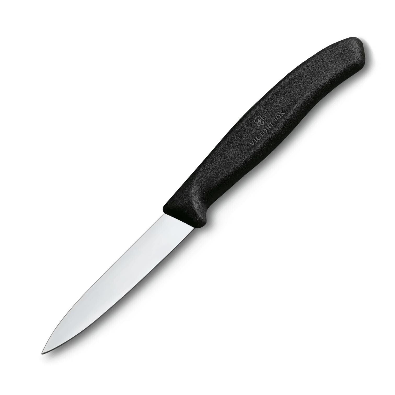 Nôž na krájanie / lúpanie SWISS CLASSIC 8 cm, čierna, plast, Victorinox