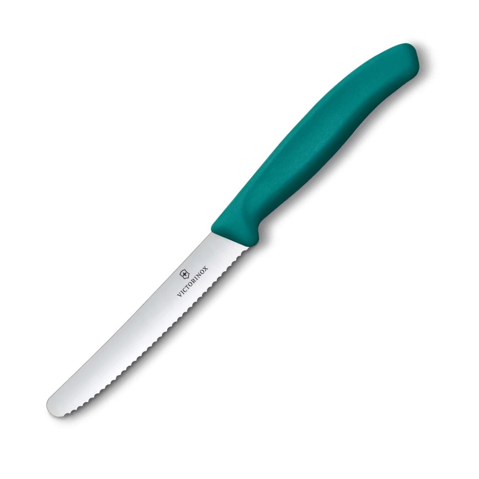 Nôž na paradajky SWISS CLASSIC 11 cm, zelená, plast, Victorinox