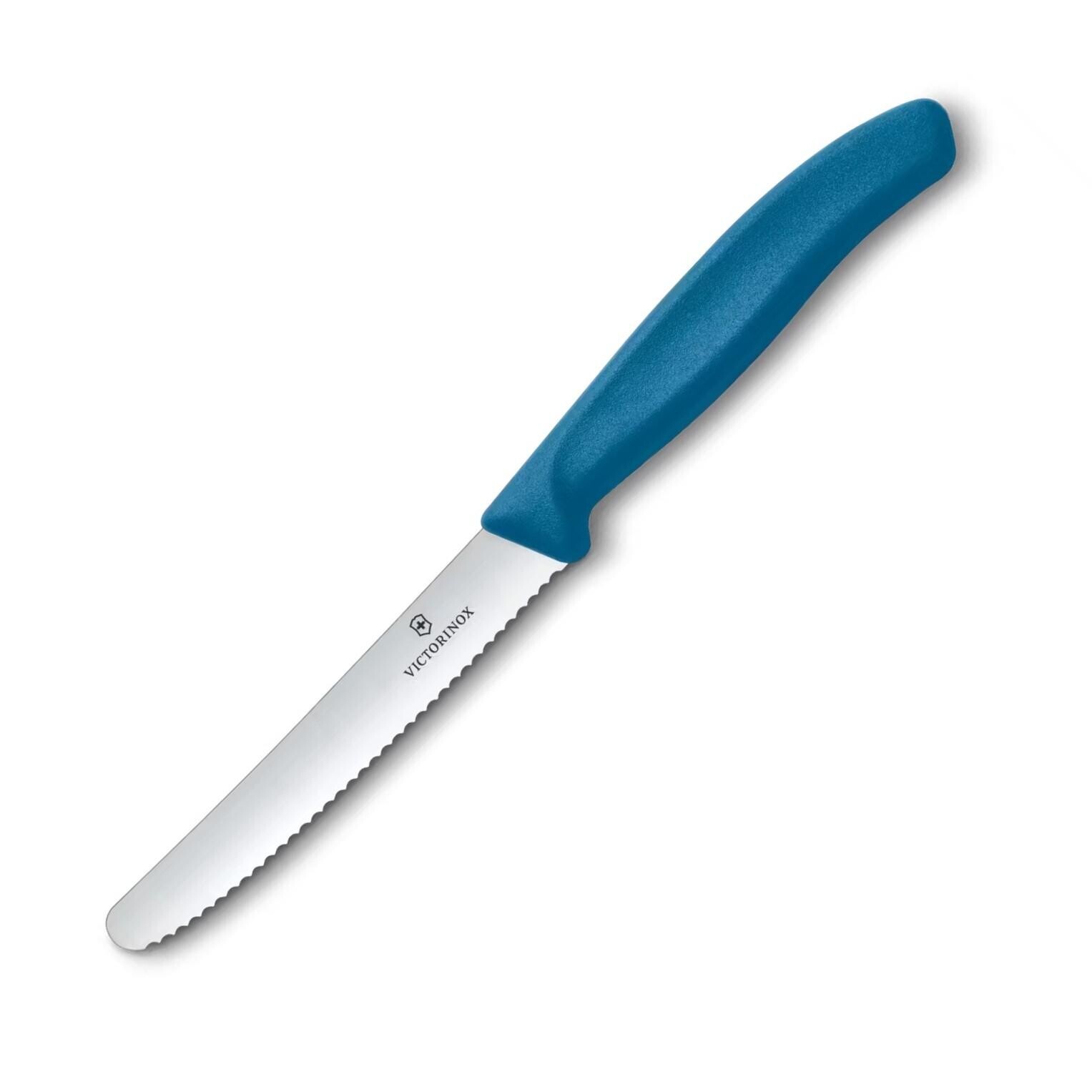 Nôž na paradajky SWISS CLASSIC 11 cm, modrá, plast, Victorinox