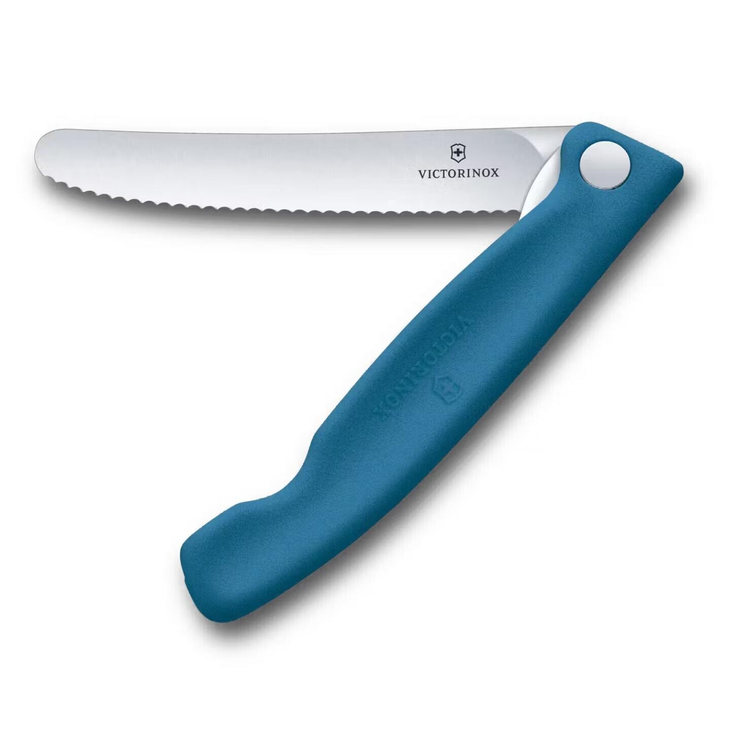 Vreckový nôž SWISS CLASSIC 11 cm, vrúbkovaný, modrá, plast, Victorinox