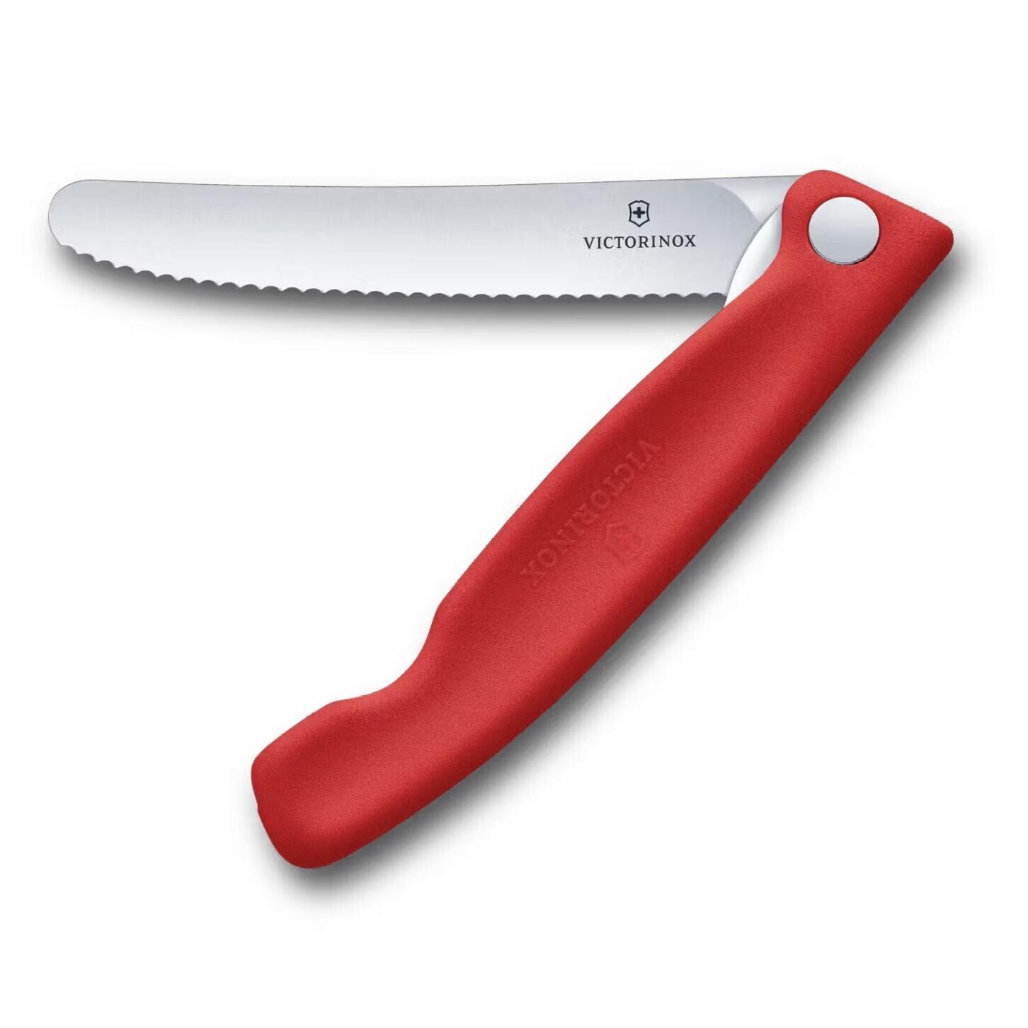 Vreckový nôž SWISS CLASSIC 11 cm, vrúbkovaný, červená, plast, Victorinox
