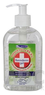 BANCHEM, s.r.o. Bannderm gel dezinfekčný gél 1x300 ml 300ml