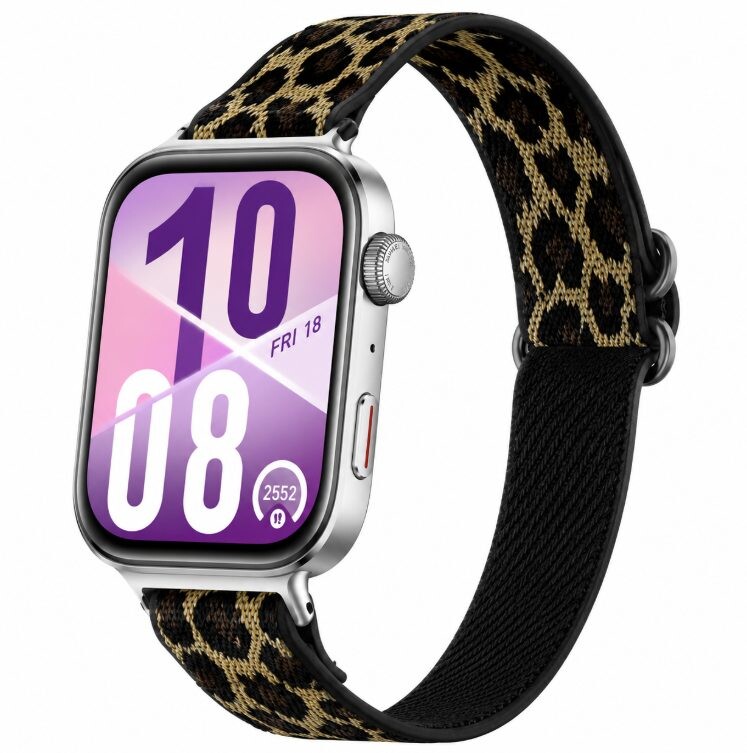 eses Elastický remienok pre Huawei Watch Fit 3, 4, 4 Pro, 5 a 5 Pro - Vzorovaný hnedý