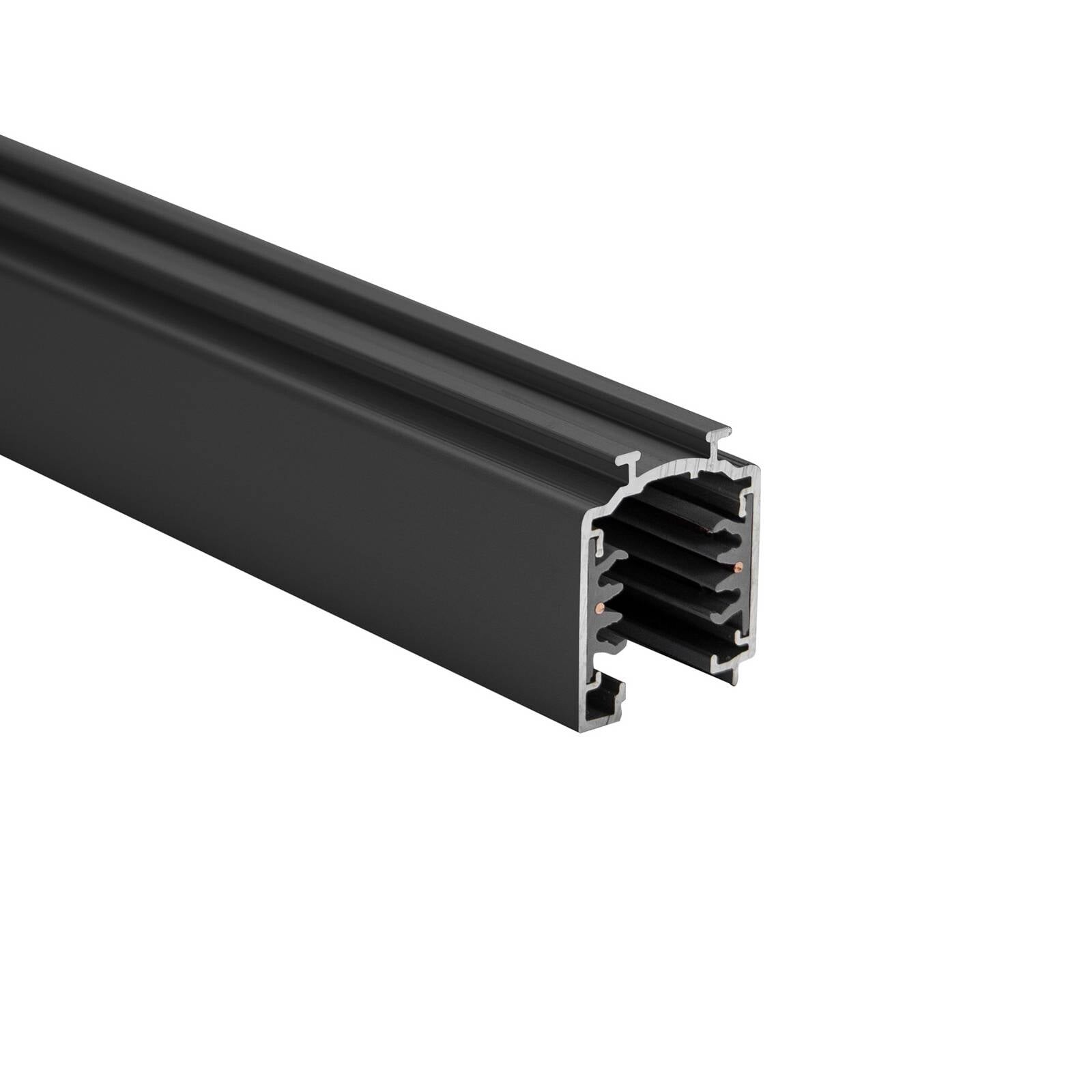 BRUMBERG 3-fázová napájacia lišta ONETRACK, čierna, dĺžka 300 cm