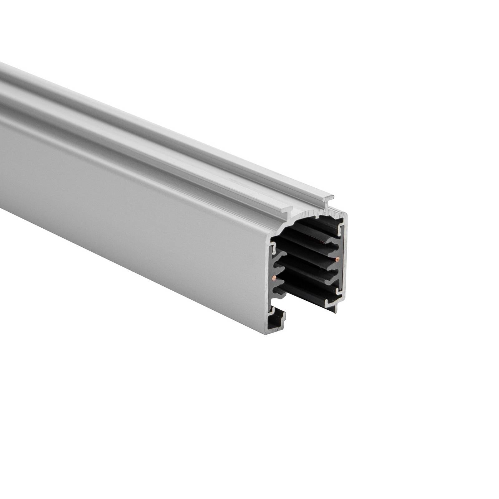 BRUMBERG 3-fázová napájacia lišta ONETRACK, strieborná, dĺžka 100 cm