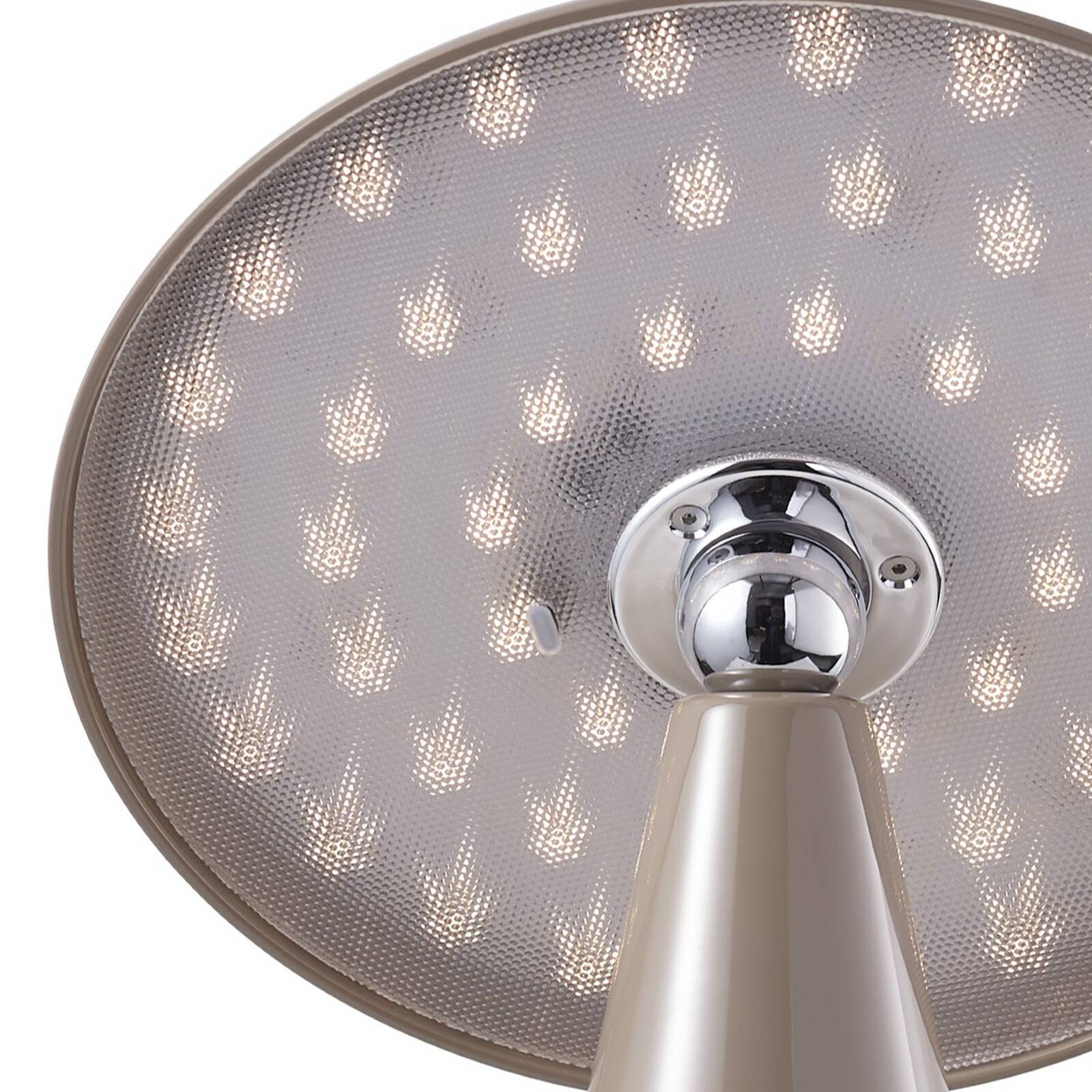 Stolová LED lampa Beacon s LED a akumulátorem, Kinoko, hnedá, 27 cm, CCT