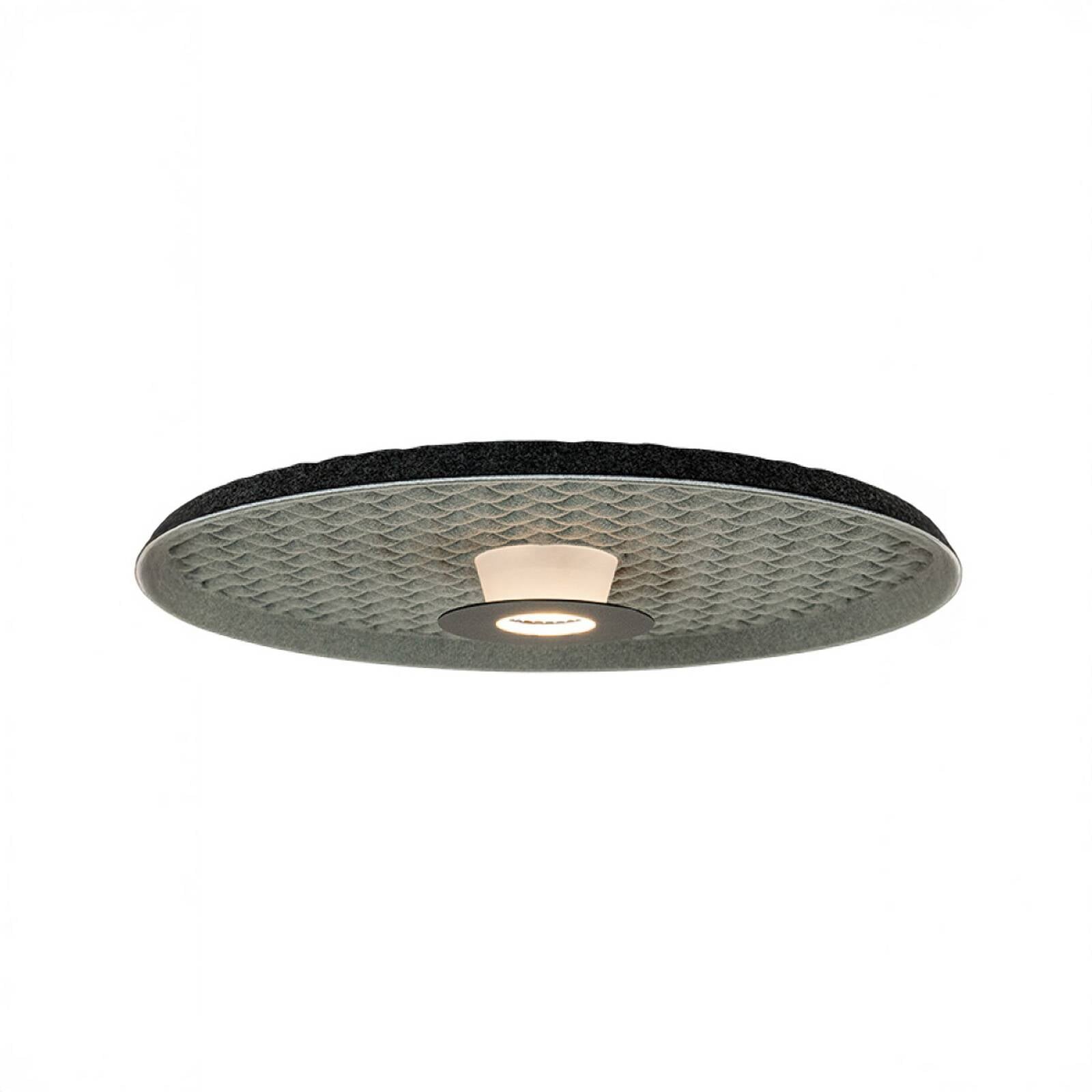 Stropné LED svetlo 25177, šedá/čierna, Ø 45 cm, kov