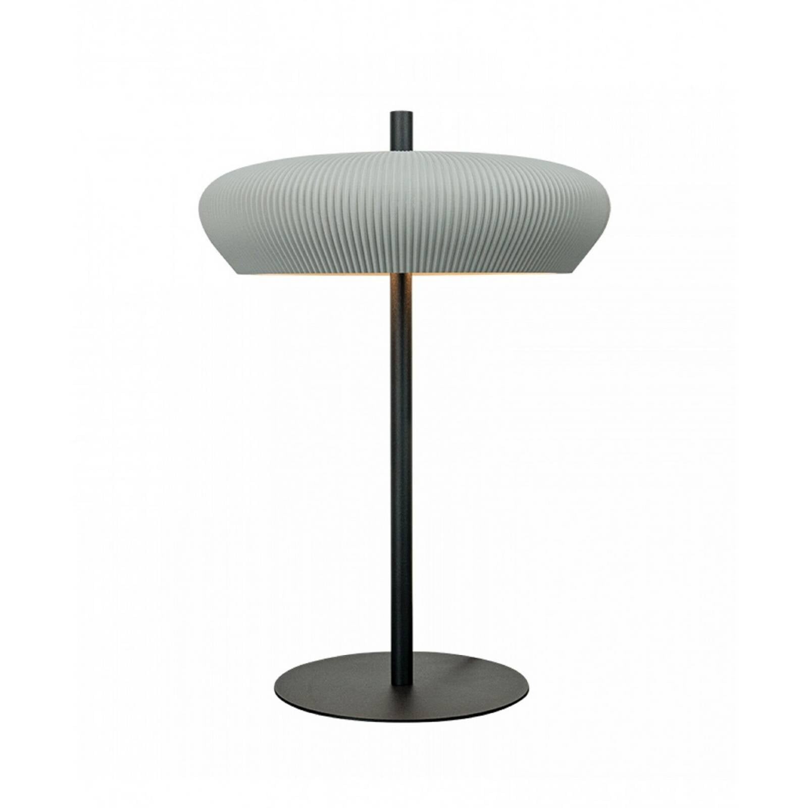 Stolová lampa 2594, sivá/čierna, výška 41 cm, keramika/kov, G9